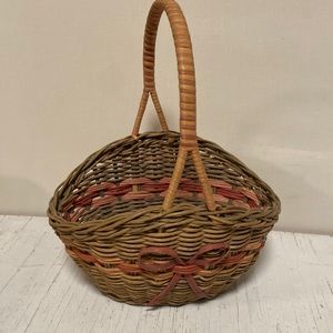 Cute twig/grapevine and wicker gathering basket
